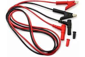 ARCHER LIFE HALL Multimeter Alligator Clips Leads,3.5ft Banana Plug to Alligator Clip Test Lead,4mm Test Lead Probe Suitable for Most of Digital Multimeter