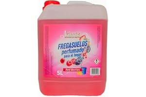 KIMIA - Fregasuelos Red Berries 5L | Fregasuelos Perfumado para Hogar | Limpiador de Suelo | Limpieza Profunda | Aroma a Frutos Rojos | Fragancia Fresca y Duradera | Para Todo Tipo de Superficies