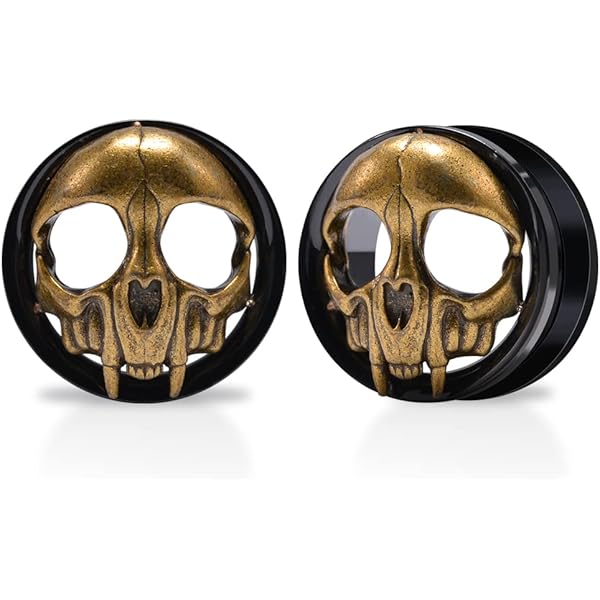 Paire De Boucles D'oreilles Homme Acier Inoxydable Puce Noire – Style Biker Pirate