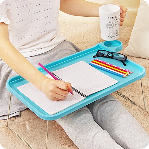 TRIXES Klappbares Tablett für Bett, Sofa, Laptop, TV, Abendessen, zum Lesen, für den Schreibtisch, Transportabe - 3