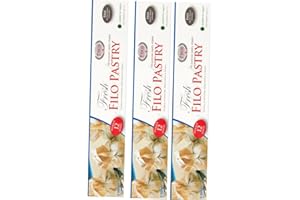 3 PACKS X THEOS Greek Style Filo Familia Pastry Filo Pastry Sheets phyllo dough 250 gram by Pufai