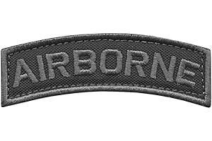 2AFTER1 Airborne Shoulder Tab Subdued US Army Tactical Moral Hook&Loop Patch
