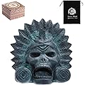 Fiotha Sifflet de mort aztèque, Véritable Sifflet de Mort Aztèque Hurlant, Sifflets Le Plus Fort à 125+ Décibels, avec sac à cordon, pour Halloween et le Jour des Morts