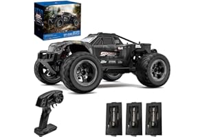X-Verse KF10 1:10 Ferngesteuertes Auto für Erwachsene, 4WD 50KM/H Wasserdichtes RC Auto mit Hochgeschwindigkeits Motor, 2.4GHz All Terrain Offroad RC Truggy RC Truck Crawler, 3 Batterien
