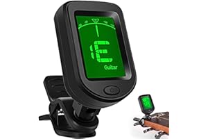 SULIVES Guitar Tuner Clip On - Digital Tuners for Acoustic Guitar, Electronic Guitar, Bass, Violin, Ukulele - Lightweight, Accurate, and Essential Musical Accessory