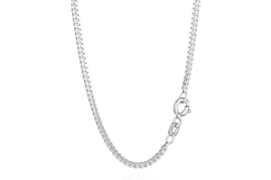 NKlaus Kette Silber 925 - Sterling Silberkette Herren und Damen- Hochwertige Panzerkette - 2,10mm breit