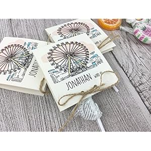 Riesenrad Einladungskarten zum Geburtstag inkl. Lollies