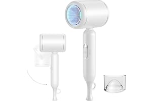 SLIKWAVE Hair Dryer Foldable 1800W Travel Hairdryer,Professional Ionic Hairdryers for Women & Men,Compact & Lightweight, Fast Drying, Anti Frizz, Low Noise