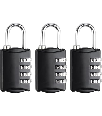 Lot De 4 Mini Cadenas Colorés Avec Clés - 33 Mm, ABS Et Laiton - Pour Valises, Sacs, Casiers, école, Salle De Sport