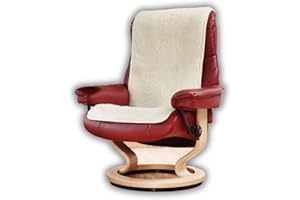 ‎K. & N. SCHURWOLLE Schurwoll-Sessel- oder Sofaläufer, Natur, Flor aus 100% Schurwolle, Maße ca. 160 x 50 cm