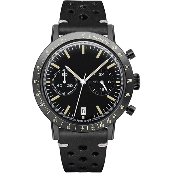 Orologio Undone Calavera Neón: Cronografo Ibrido Quarzo-meccanico Con Quadrante Fluorescente E Cassa In Acciaio Nero