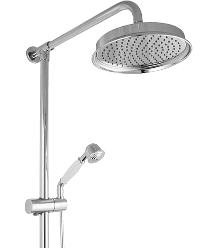 Retro Duscharmatur Serie Luna - Aufputz Duschset, Nostalgisches Design, Mit Keramikblenden