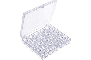 JIANZHENKEJI Plastic Sewing Machine Bobbins for Sewing Machine with Storage Case Box for Singer/Brother/Janome/Toyota/Babylock/Janome