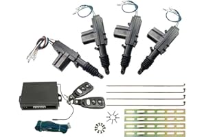 Aiuphing zentralverriegelung nachrüsten, zentralverriegelung universal schlüsselloses Öffnungssystem, Remote-Türschloss-Kit + 4-teilige Türschloss Aktuator