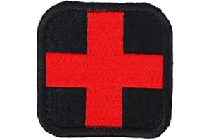 Ymiko Medizinisches Rotkreuz Erste-Hilfe-Taktik-Patch für die militärische Moral, perfekt für IFAK-Abreißbeutel, Rettungsdien