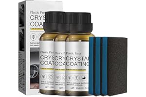 GMTEO Nettoyant Plastique Voiture Interieur, 2024 Crème de réparation de rayures voiture, Revêtement Cristal Pour Pièces en Plastique Polish en Spray Clean Auto, Produit Nettoyage Voitur (30ml/ 3 pcs)