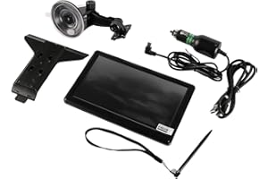 VOANZO Navigateur de Voiture Équipement Universel pour Voitures et camions Mises à Jour cartographiques gratuites à Vie Guidage Vocal Intelligent Assistant de Voie Pratique