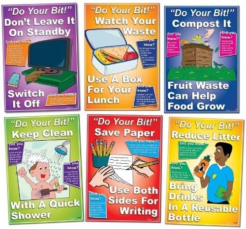 Wildgoose Education WG4380 Going Green: Do A Bit More Poster Set