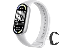 XIAOMI Mi Smart Band 10 (2025) Smartwatch,Schermo AMOLED 1,72", Autonomia 21 giorni,150+ Modalità Sportive,5ATM,Monitoraggio Della Frequenza Cardiaca 24/7 e SPO₂,Analisi del Sonno, HyperOS 2(Argento)