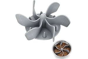 PETTOM Accessori Ciotola Cani Cibo Lento Anti Ingozzamento Mangiare Lento Inserto a Spirale per Ciotole Alimentazione Lenta Mangiare Lentamente per Cani Gatti, Dimensione Regolabile Antiscivolo