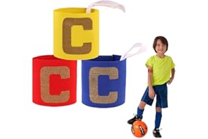 ASTARC Elastische Kapitänsbinde,C Gummizug Armband für Kinder,Junior Fußball Captain Armband,Elastic