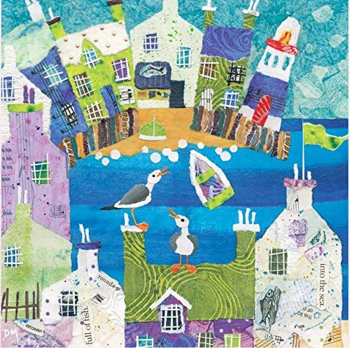 Blank Card - (CO-DM007) - Chatter In The Bay - Artistic - From The Signature Studio Range - Suitable For Birthdays &amp; Other Occasions
