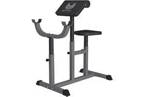 GYRONETICS® Banc de Musculation pour Biceps - Support pour Haltères, Réglables, Charge Max. 150 kg - Preacher Curl, Curl Pult, Entraînement, Biceps/Triceps, Équipement de Fitness, Gym, Musculation
