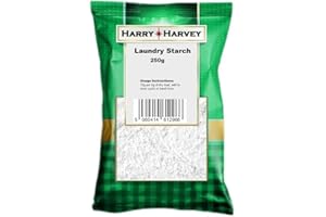 Harry Harvey Laundry Starch Powder 250g Pack, Use for Crisp Shirts, Clothes and Sheets