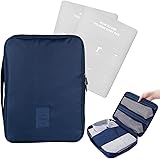 Shirt Tie Organizer, custodia portatile per camicia Viaggio di lavoro in viaggio (Blu)