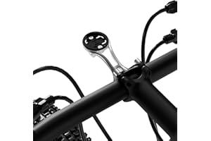 BIBERAXLE 32mm Bicycle Stem Computer Mount for Garmin Edge Explore, Flashlight and Action Camera Install, Compatible with Bryton, Wahoo, and CATEYE, Lightweight Aluminum Alloy Bike GPS Out-Front Mount Grey