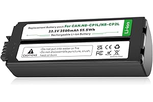 OHZHAO Upgrade Akku mit hoher Kapazität NB-CP2L NB-CP1L 2500mAh für Canon Fotodrucker Selphy CP1500, CP1300, CP1200, CP910, CP900, CP820, CP810, CP800, CP520, CP510, CP500, CP100