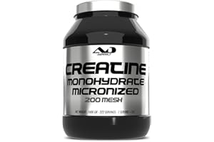 ADDICT SPORT NUTRITION AD Addict sport nutrition - Créatine monohydrate - Pure & efficace pour force et endurance - Ergogène naturel pour musculation, sports explosifs - 100% sûr - Sans dopage - Hydratation Cellulaire - 1KG