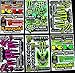Produktbild 6 BLATT AUFKLEBER VINYL KL/ MOTOCROSS STICKERS BMX BIKE PRE CUT STICKER BOMB PACK METAL ROCKSTAR ENERGY SCOOTER