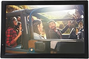 Diyeeni Voiture TV numérique,VTT/UHF/VHF TV LCD Portable 14 Pouces /T2,TV 1080P avec Haut-parleurs pour Caravane,Camping,extérieur,Cuisine,Prise en Charge des entrées/Sorties AV,SD/MMC,USB,HDMI,VGA