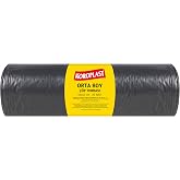 Koroplast Ekonomik End&uuml;striyel Orta Siyah &Ccedil;&ouml;p Torbası 20'li 55x60 cm, Yırtılmaz & Sızdırmaz, &Ccedil;ift Katlı, Geri D&ouml;n&uuml;şt&uuml;r&uuml;lebili