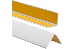 ProfiPVC Cornière PVC 50x50 mm 200cm - Baguette d’angle de protection, profilé d'angle caoutchouc autoadhésif - Protection d'angles et rebords, flexible, facile à installer, Gris Clair