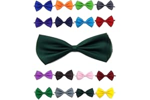 Doggie Style Store Bow Tie Dog Puppy Cat Kitten Pet Tuxedo Wedding Dicky Bowtie Birthday Party Tux Fancy Dress Neck Collar Teal Bottle Dark Green