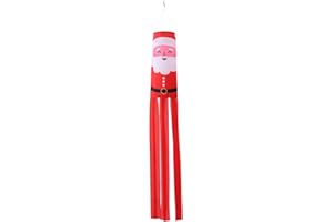 Milisten Weihnachten Windsack Flagge Santa Claus Windsack Hängenden Ornament für Urlaub Haustür Hof Terrasse Rasen Garten Outdoor Party 13X120cm