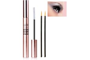 NEYEAU Eyelash Growth Serum, Eye Lash Serum Growth With 2pcs Eyeliner Brushes Lash Enhancers Boosting Serum Deep Repair Eyelash Lash Conditioning Nourish Eyebrow Enhancer Serum for Growth, Thickness and Curl
