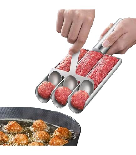 Fleischbällchen-Form Aus ABS-Kunststoff – Macht Bis Zu 4 Bällchen Auf Einmal, Gleichmäßig Und Schnell