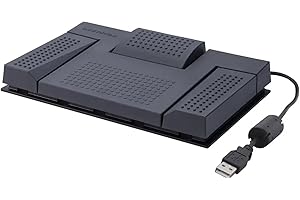 OM System AS-2700 Kit de transcripción de Audio (Pedal USB, Auriculares estéreo Typist, Software de transcripción ODMS R8 para PC con Windows)