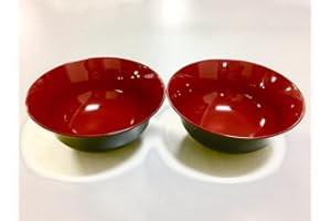 JapanStyle Japanese Ramen Donburi Bowl dia. 183cm 82g [Black x Vermilion ] ×２pcs