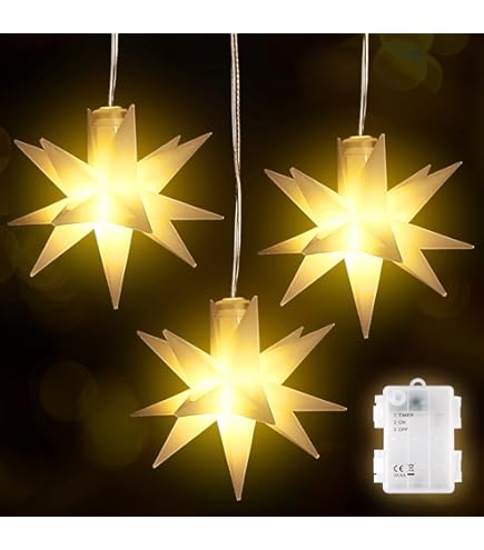 Novaliv Kerstster deco-ster | 8 cm rood | alleen voor binnenhuis