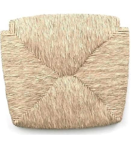 Siège De Rechange En Paille Tressée 37x37 Cm - Modèle 901 PISA, Cadre Bois Teck, Pour Chaises De Restaurant Ou Maison - 2