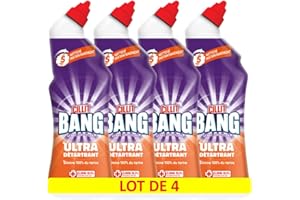 Cillit Bang Gel WC Nettoyant Surpuissant Calcaire/Toilettes 750 ml - Lot de 4