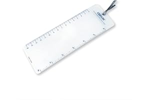 CARSON MagniMark 3x Fresnel Page Magnifier z 6-calową linijką, lupa książkowa do czytania (MM-22)