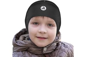 EMPIRELION Kids Helmet Insert Teens Thin Thermal Skull Caps Ears Beanie Running Caps for Boys and Girls Unisex Kids