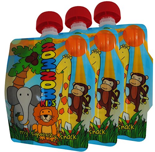Nom Nom Kids Reusable Food Pouch (pack of 3)