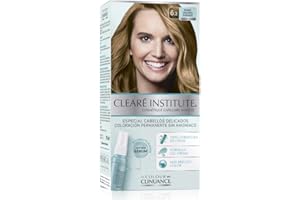 CLEARÉ INSTITUTE Colour Clinuance, Coloración Capilar Permanente Sin Amoniaco, Tinte de Pelo 100% Cobertura de Canas, Con Sérum Capilar, Apto Método Curly, 6.3 Rubio Oscuro Dorado, 170 ml