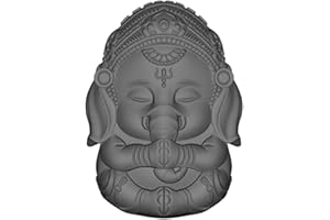 CUICUI 3D Ganesh Savon Moule Moule Moule Ganesha Moule De Silicone pour Bougie Décoration Résine Epoxy Crafts Gyspum Statue Moules